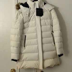 Moose Knuckles Cream Puffer Jacket
